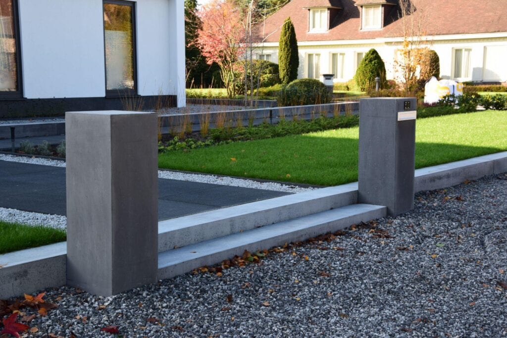 Tuinranden en traptrede
