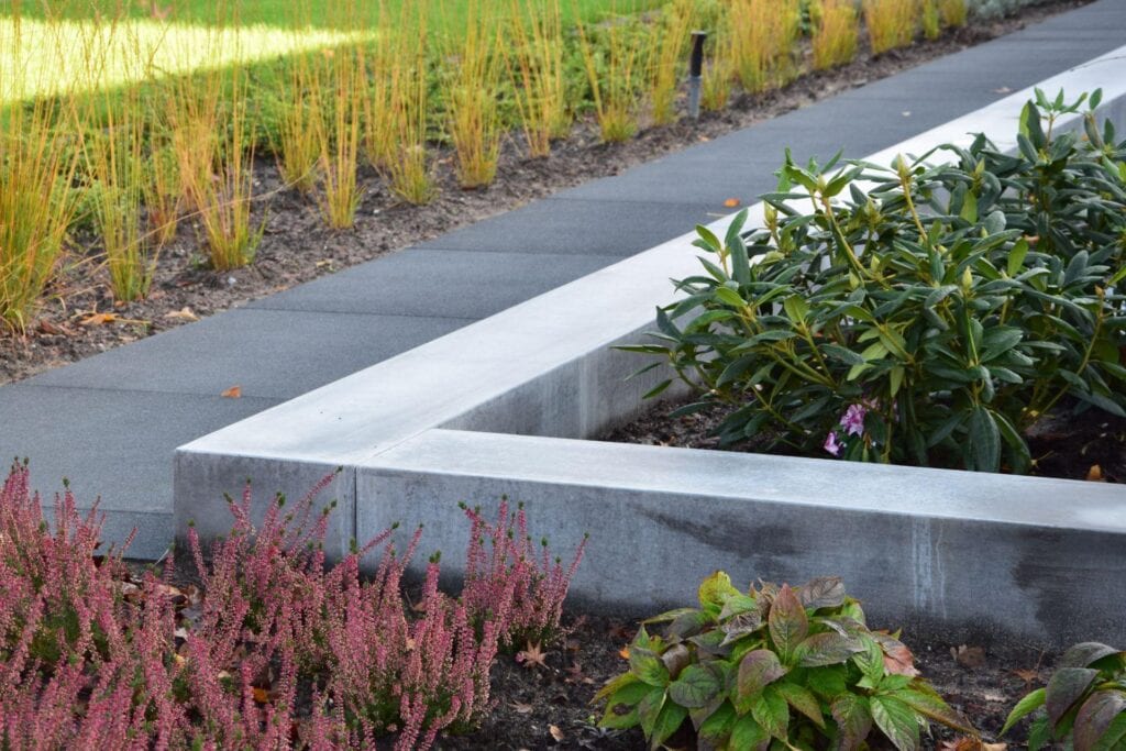 Tuinranden en traptrede