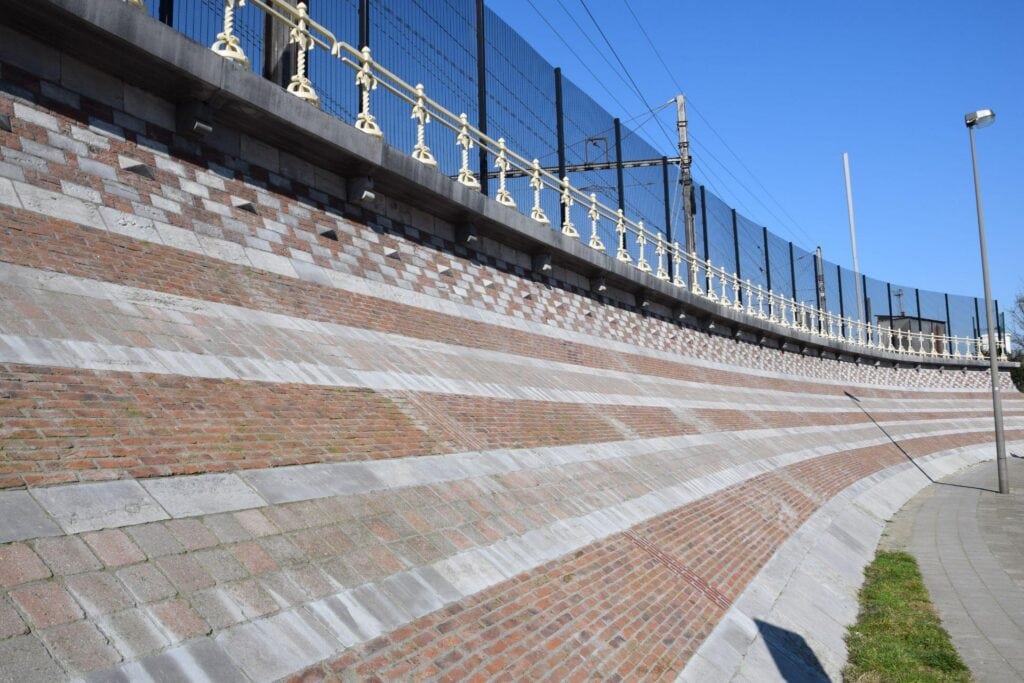 Renovatie steenglooiing – Infrabel