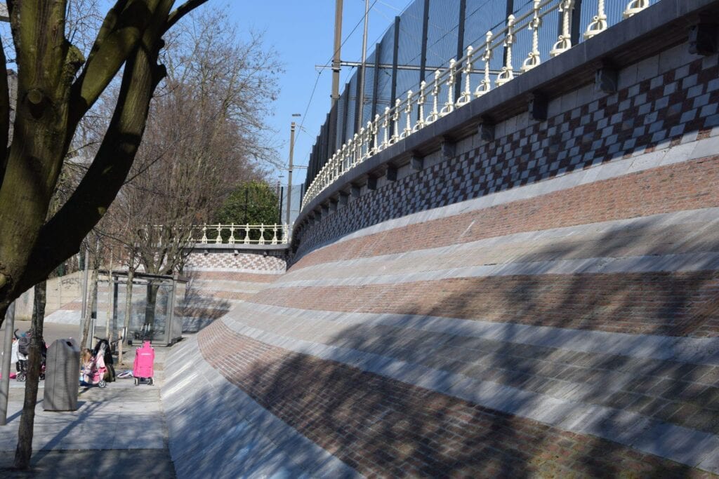 Renovatie steenglooiing - Infrabel