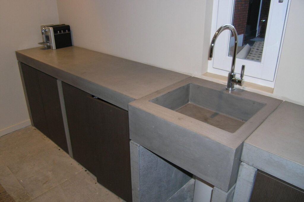 Nieuwbouw woning - interieurbeton badkamers