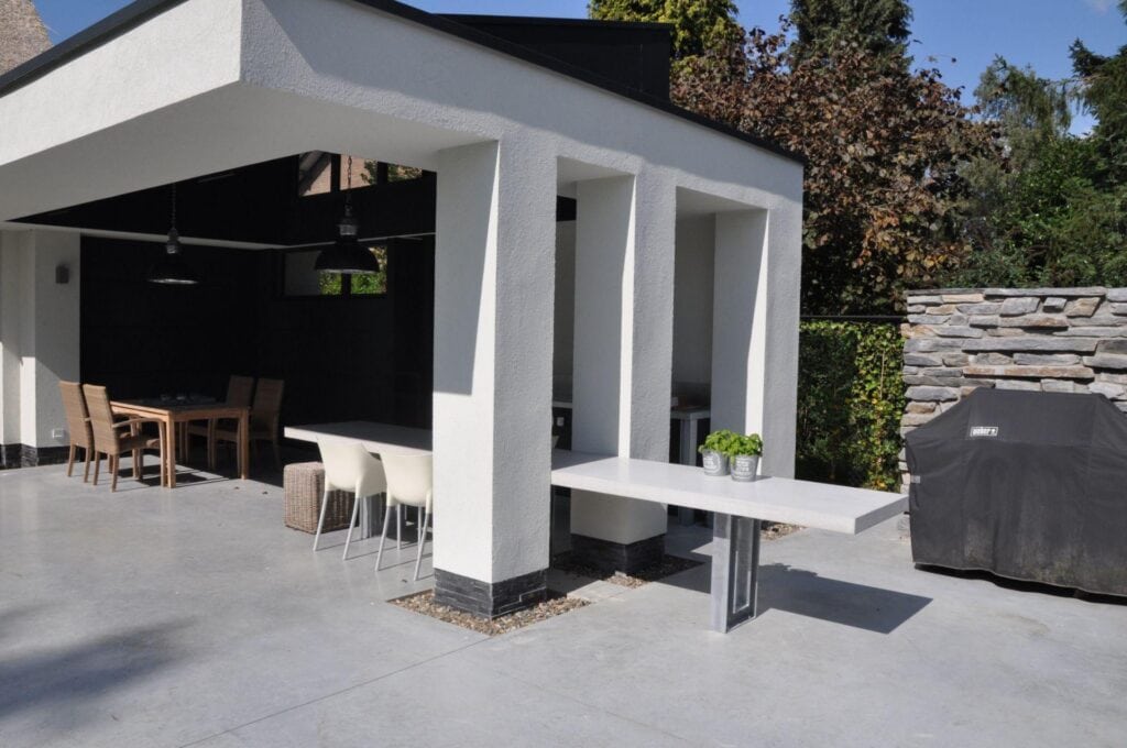Tuintafel en vloerplaat op maat