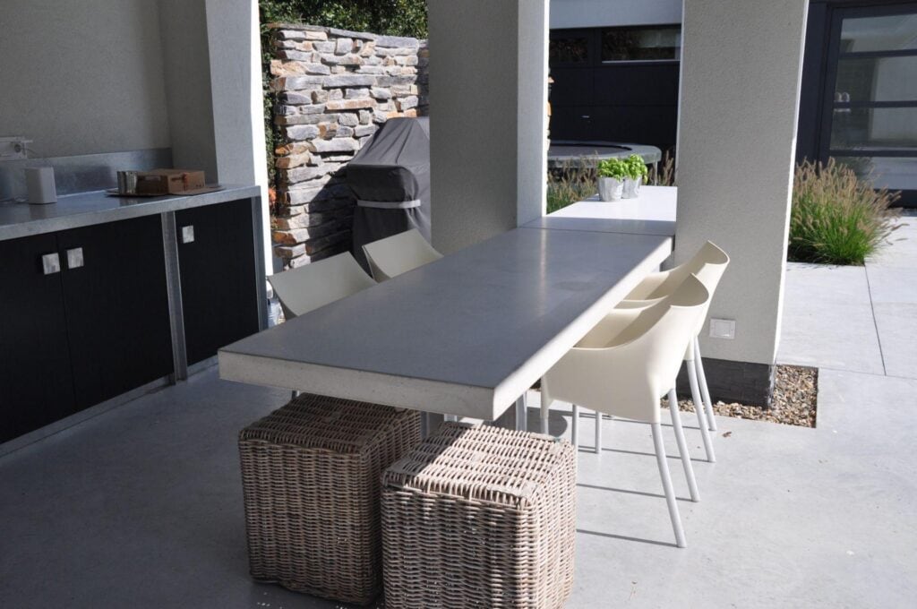 Tuintafel en vloerplaat op maat