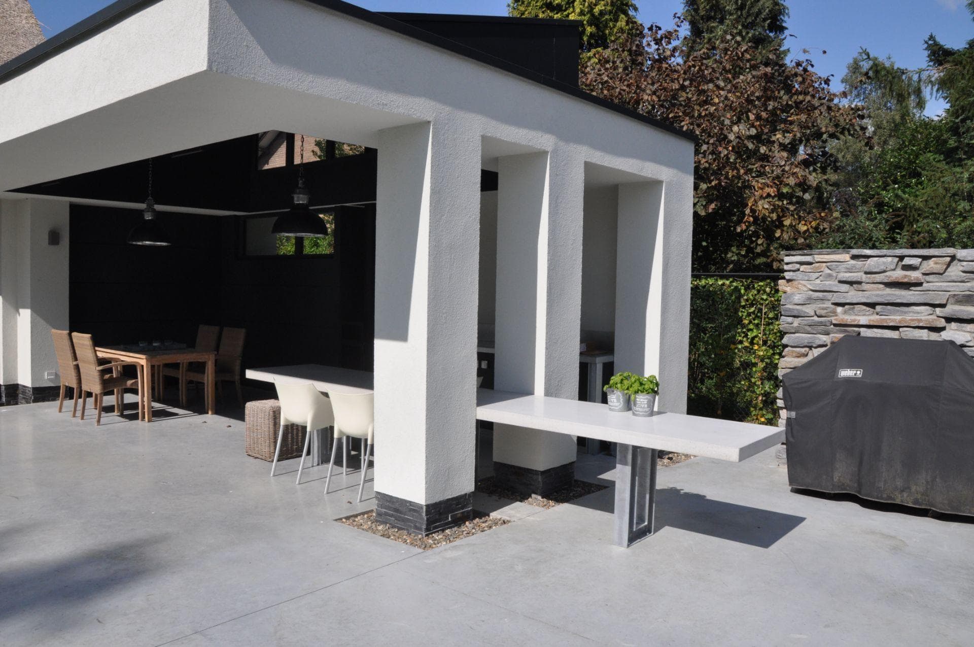 Tuintafel en vloerplaat op maat